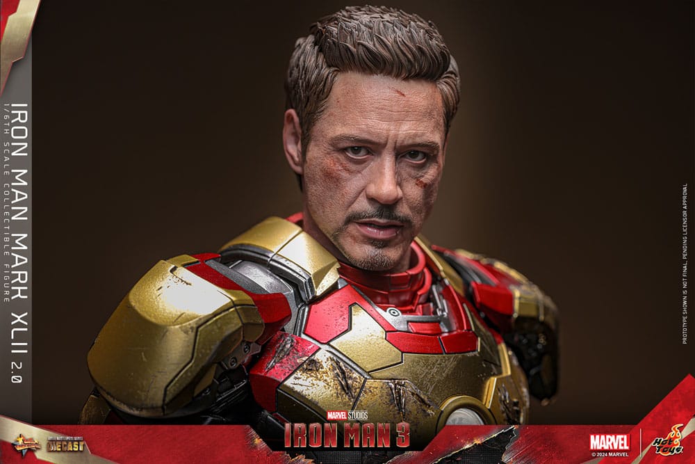 Iron Man 3 Movie Masterpiece Diecast Action Figure 1/6 Iron Man Mark XLII (2.0) 32 cm Action figures