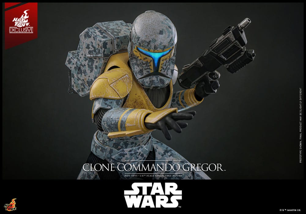 Star Wars: The Clone Wars Action Figure 1/6 Clone Commando Gregor Hot Toys Exclusive 30 cm