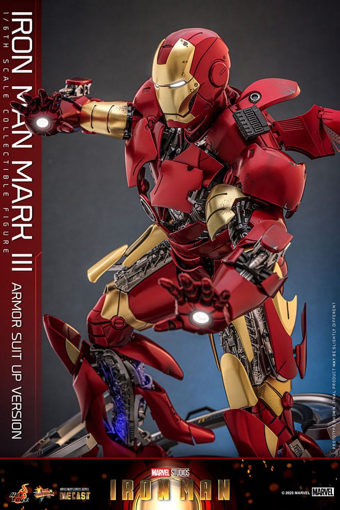 Iron Man Movie Masterpiece Diecast Action Figure 1/6 Iron Man Mark III (Armor Suit Up Version) 32 cm Action figures
