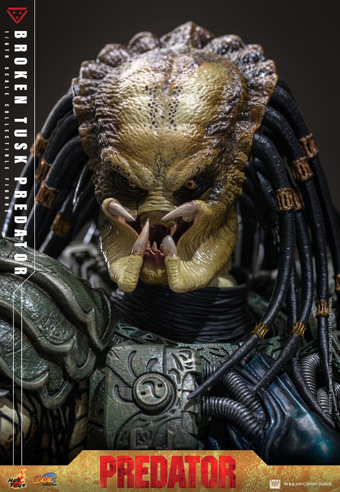 Alien vs. Predator Comic Masterpiece Action Figure 1/6 Broken Tusk Predator 35 cm Action figures 30 cm
