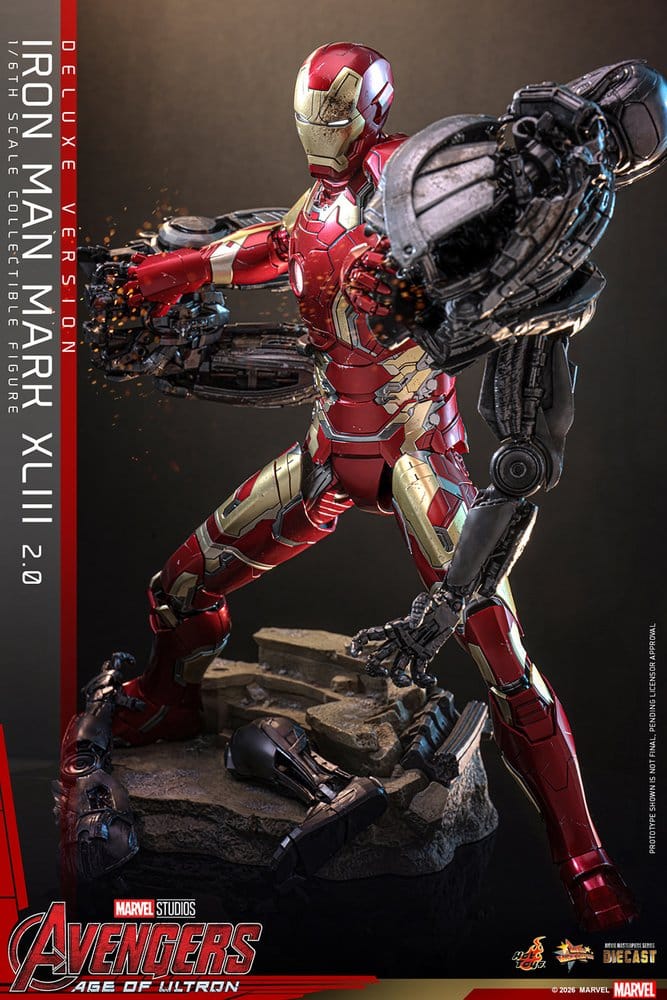Avengers: Age of Ultron Movie Masterpiece Diecast Action Figure 1/6 Iron Man Mark XLIII (2.0) (Deluxe Version) 32 cm