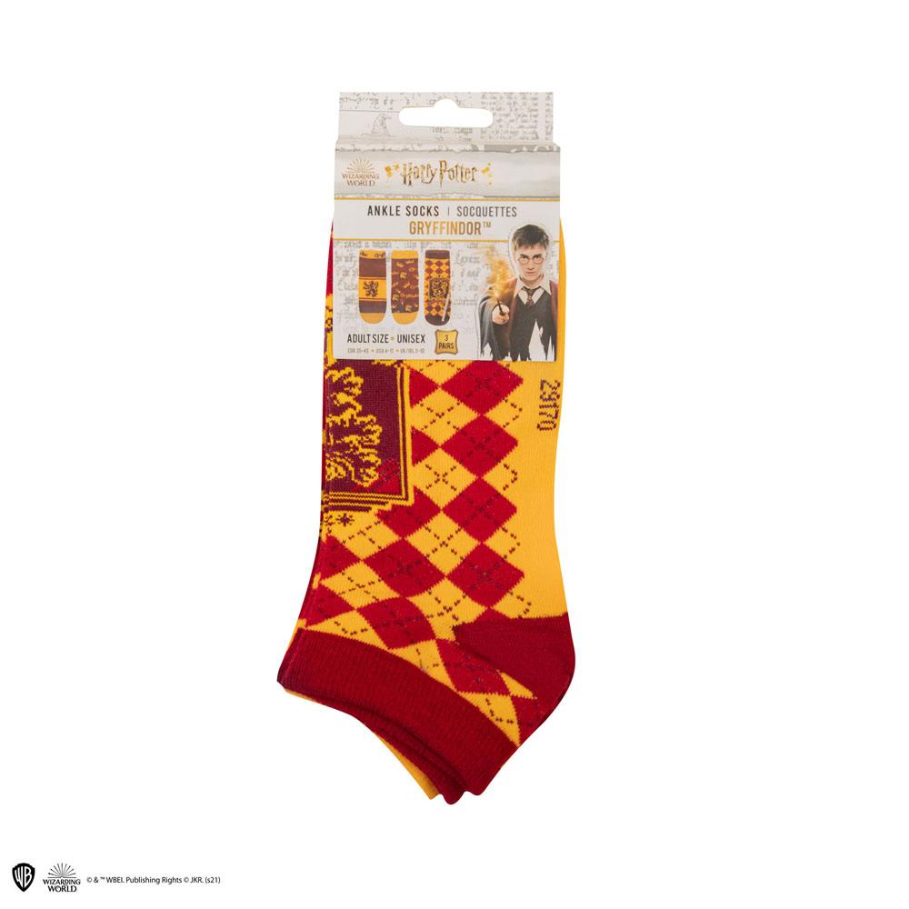 Harry Potter Ankle Socks 3-Pack Gryffindor Footwear