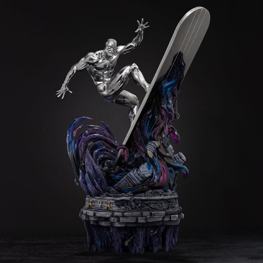 Marvel Comics Infinity Gauntlet Diorama Art Scale Statue 1/10 Silver Surfer Deluxe 36 cm