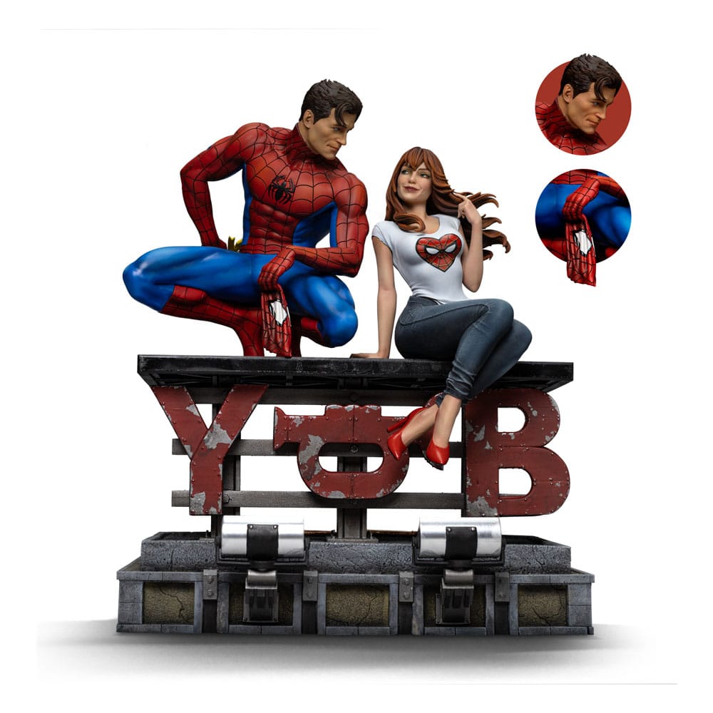 Spider-Man Diorama Art Scale Statue 1/6 Spider-Man and Mary Jane 35 cm Statues