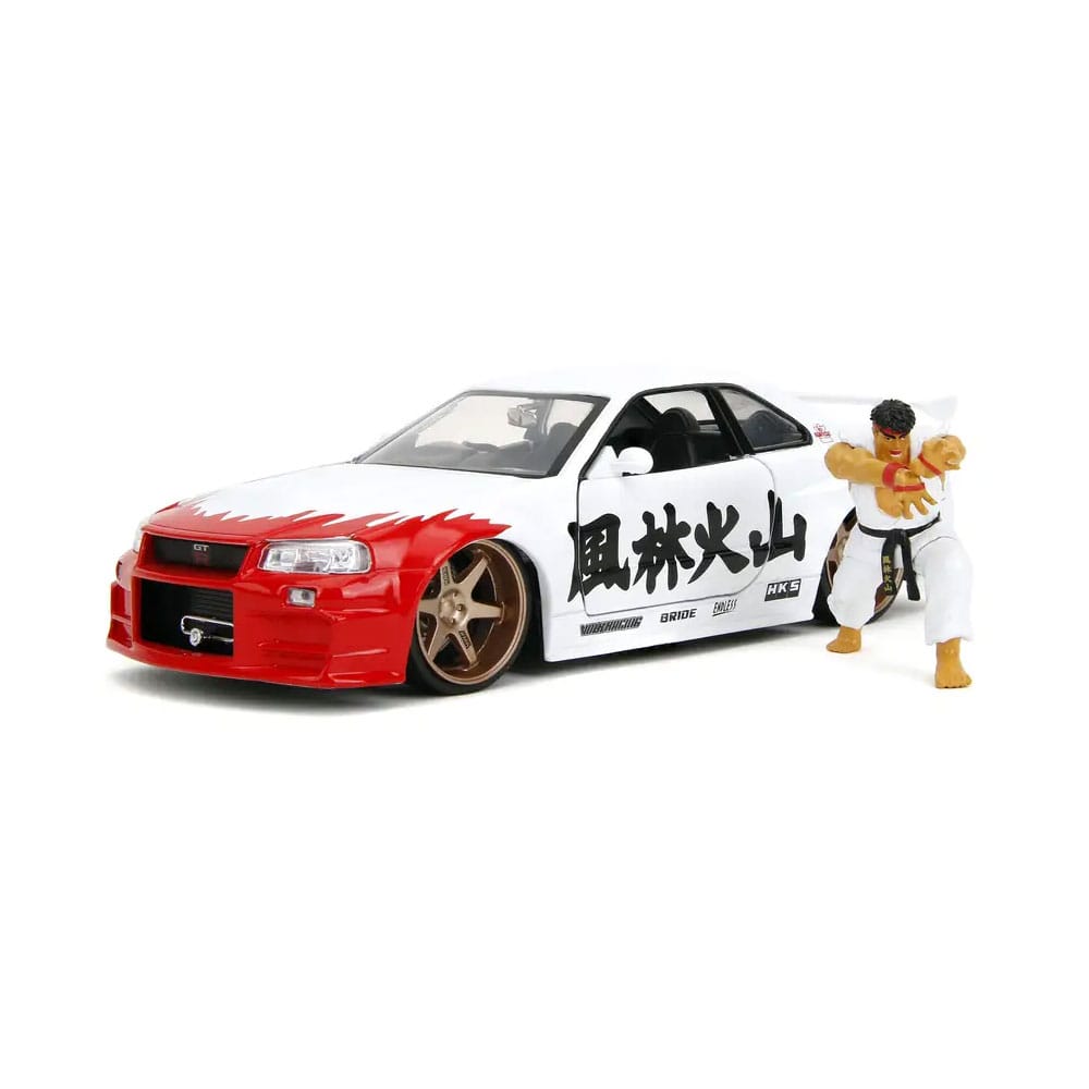 Street Fighter Diecast Model 1/24 Nissan Skyline GTR Vehicles