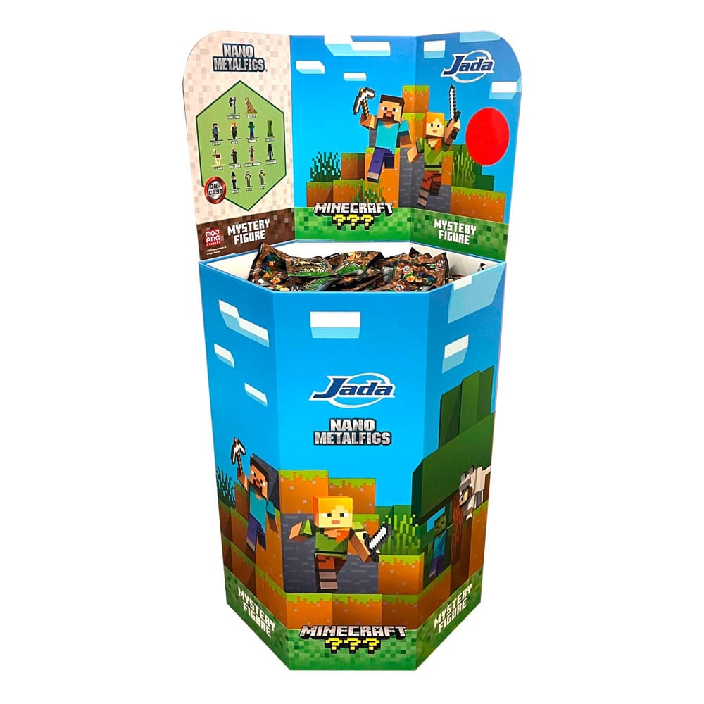 Minecraft Nano Metalfigs Diecast Mini Figure 4 cm Assortment (144) Mini-figures,Blind Boxes