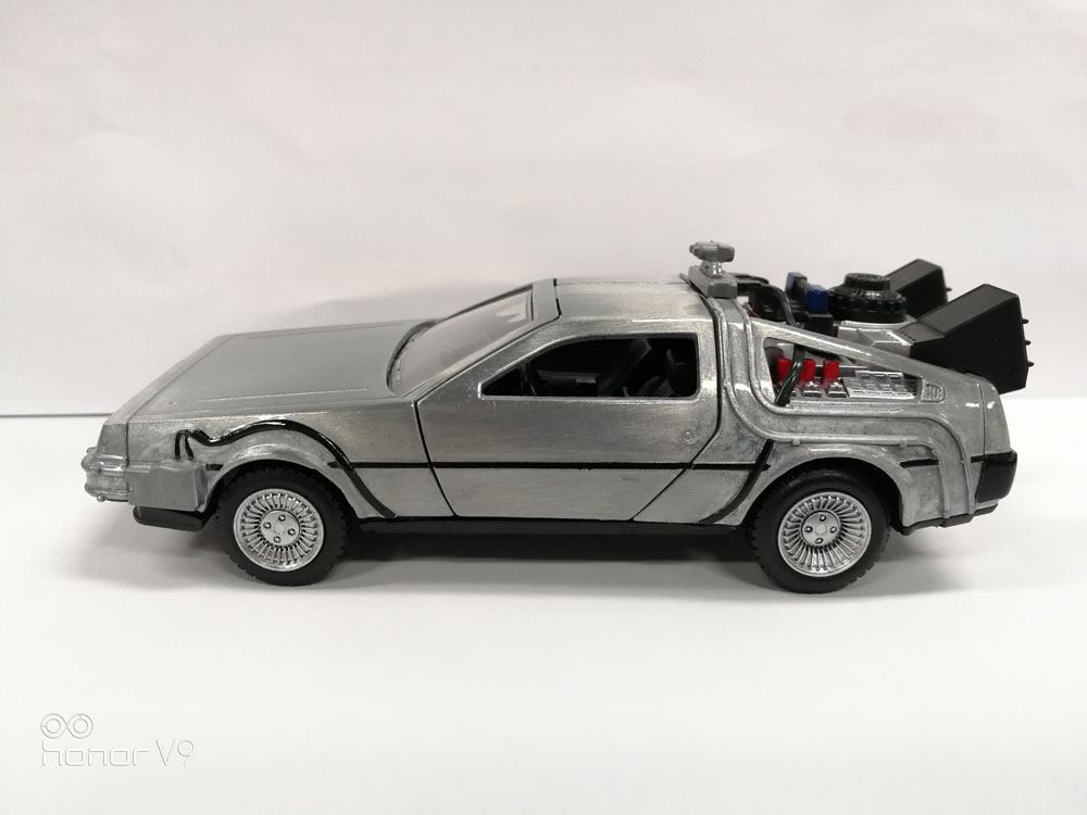 Back to the Future Hollywood Rides Diecast Model 1/32 DeLorean Time Machine Vehicles