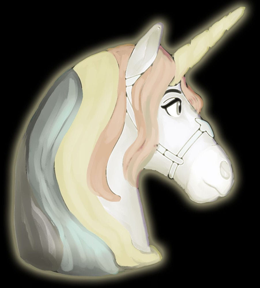 Unicorn Academy 3D LED Lamp Wildstar 18 cm