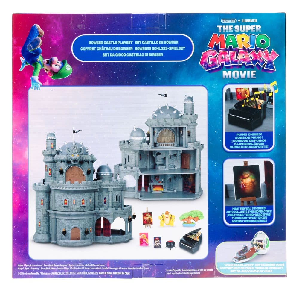 The Super Mario Galaxy Movie Deluxe Playset with 1 Mini Figure Bowser Castle