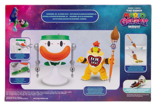The Super Mario Galaxy Movie Action Figure Bowser Jr. with Clown Car 13 cm