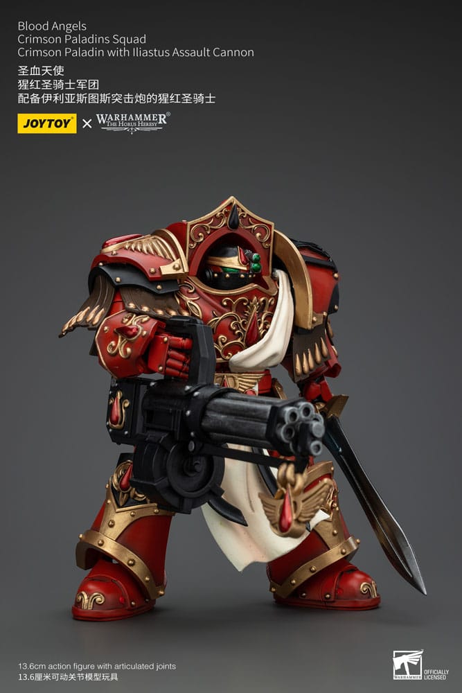 Warhammer The Horus Heresy Action Figure 1/18 Blood Angels Crimson Paladins Squad Crimson Paladin with Iliastus Assault