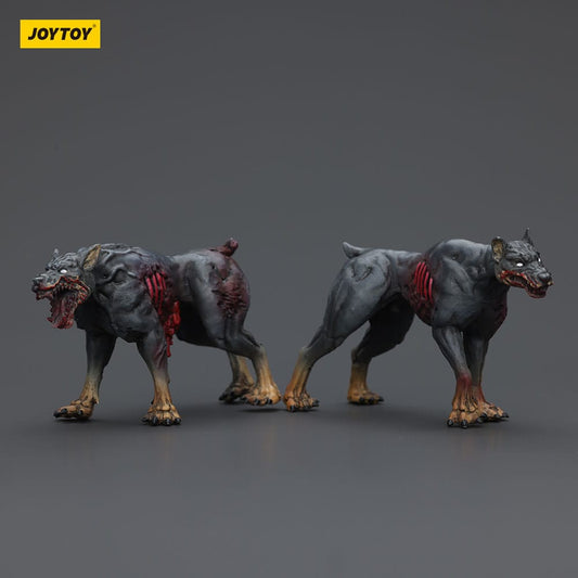 Zombie Dark Source Action Figures 2-Pack Police Dogs 8 cm
