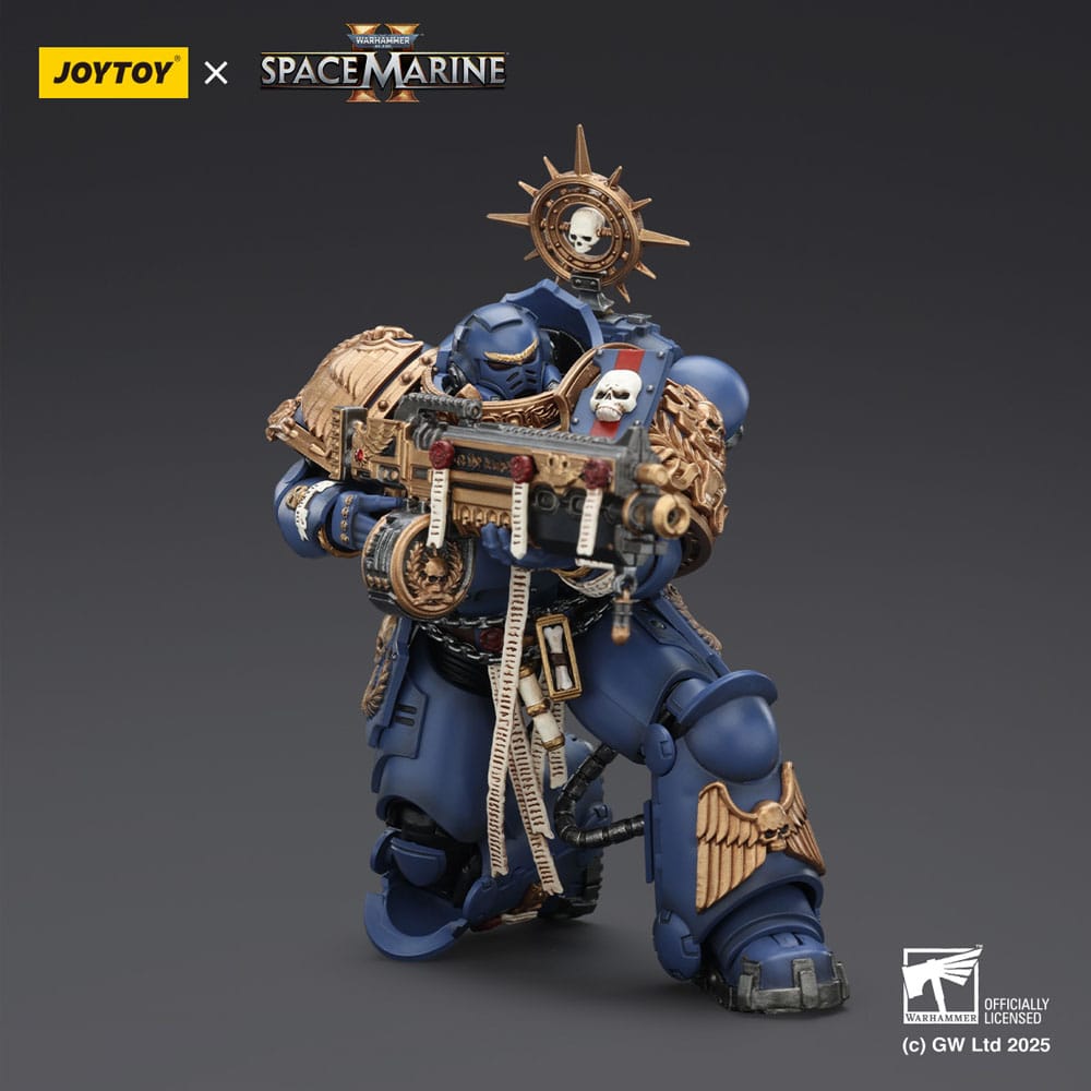 Warhammer 40,000: Space Marine 2 Action Figure Ultramarines Heavy Relic Primus Armor with Heavy Relic Bolt Rifle 13 cm