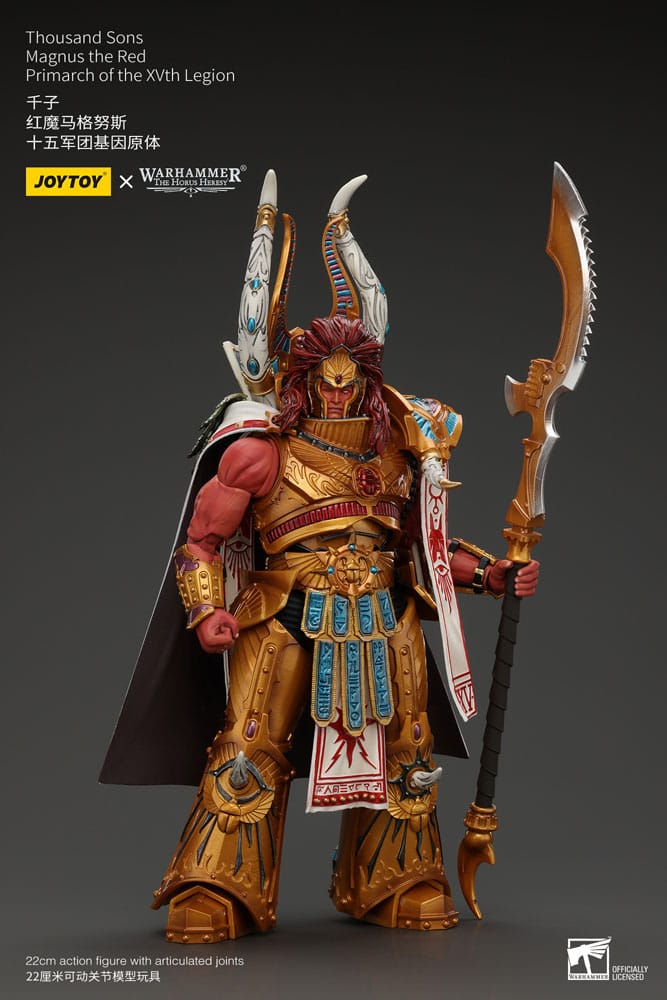 Warhammer The Horus Heresy Action Figure 1/18 Thousand sons Magnus the Red Primarch of the XVth Legion 12 cm Action