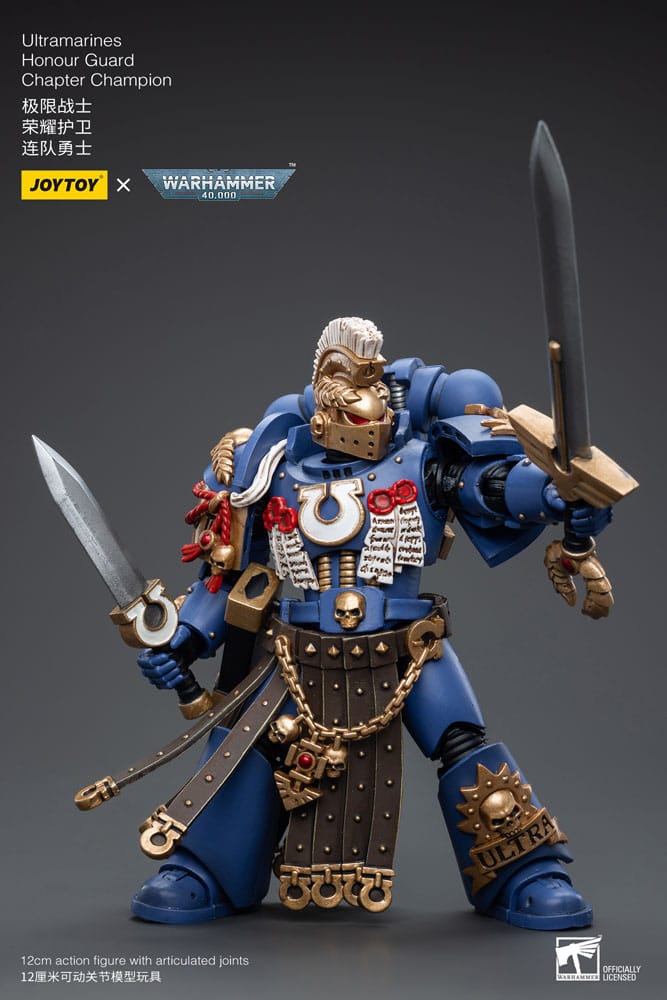 Warhammer 40k Action Figure 1/18 Ultramarines Honour Guard Chapter Champion 12 cm Action figures