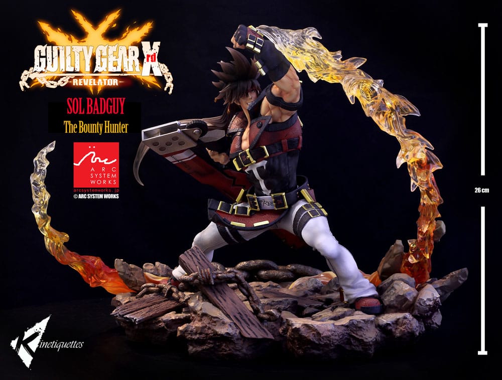 Guilty Gear Xrd Revelator Diorama Sol Badguy - The Bounty Hunter 26 cm Statues