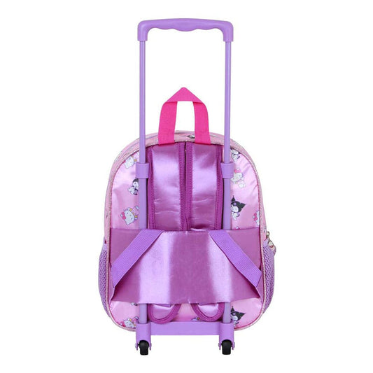 Sanrio 3D Backpack with Wheels Hello Kitty Playful Pink Small