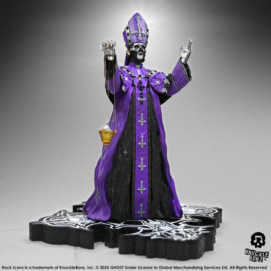 Ghost Rock Iconz Statue Papa V Perpetua Purple Robes 22 cm