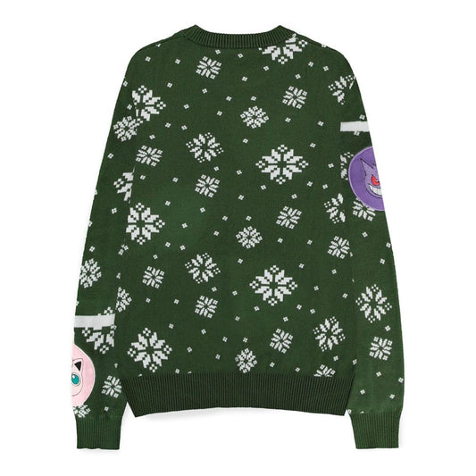 Pokémon Sweatshirt Christmas Jumper Xmas Balls Size L