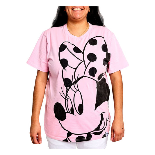Disney by Loungefly Tee T-Shirt Unisex Minnie Rocks the Dots Florals Size L
