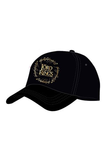 Lord of the Rings Curved Bill Cap Gold Logo Beanies & Caps