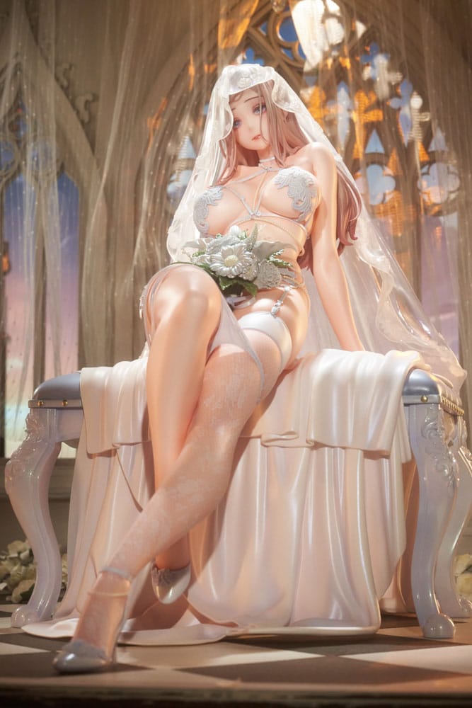 Original IllustrationPVC Statue 1/4 Marry me Illustrated by LOVECACAO Bonus Inclusive Limited Edition 31 cm