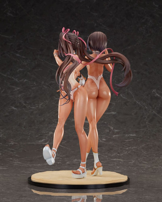 Taimanin RPG Set of 2 PVC Statue 1/6 Adult Yukikaze and Young Yukikaze Swimsuits Ver. 28 cm