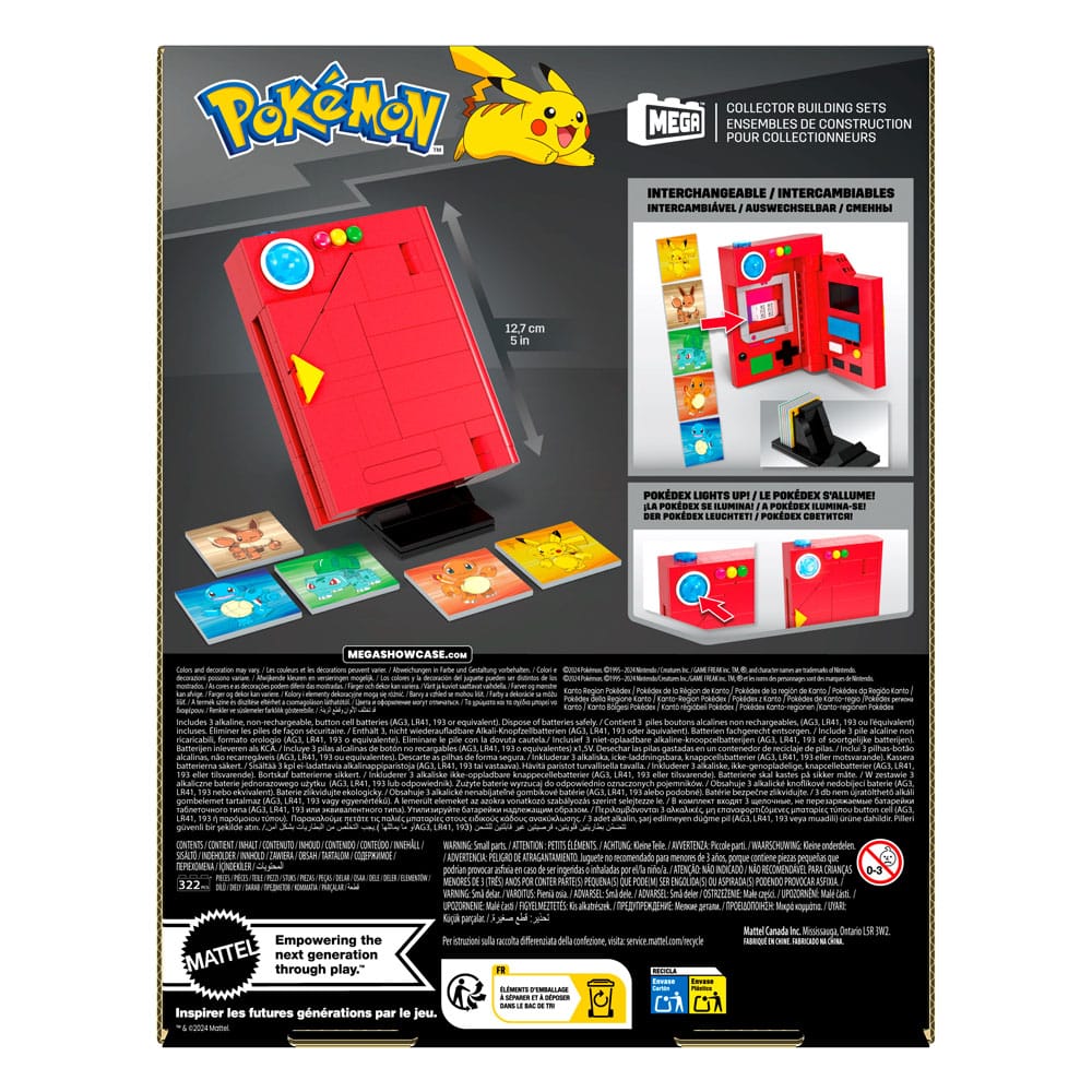 Pokémon MEGA Building Kit Kanto Region Pokédex Playsets