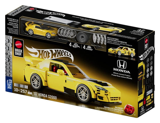 Hot Wheels Speed Series Mattel Brick Shop Building Set 1/32 '07 Honda S2000