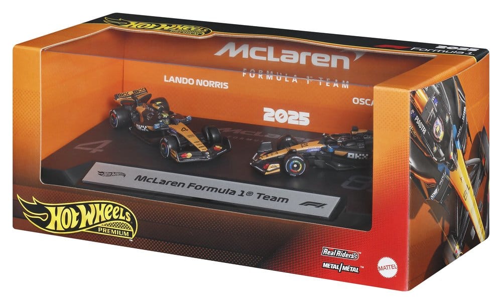 Formula 1 Hot Wheels Premium Die-Cast Vehicle 2-Pack 1:64 Team McLaren