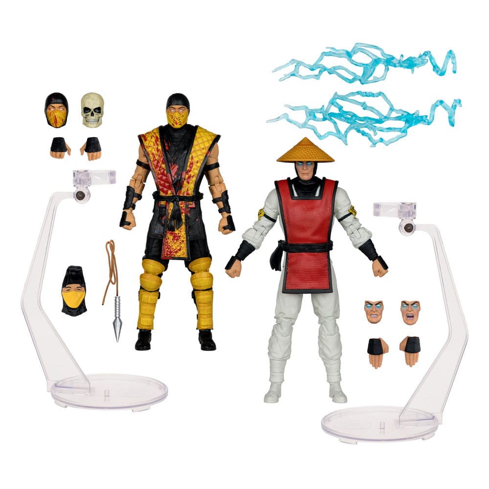 Mortal Kombat Action Figure 2-Pack Scorpion vs. Raiden (Klassics) 18 cm