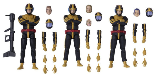 Mobile Suit Gundam G.M.G. Collection 3-Pack Action Figures Principality of Zeon Jet Stream Attack 10 cm (with gift)