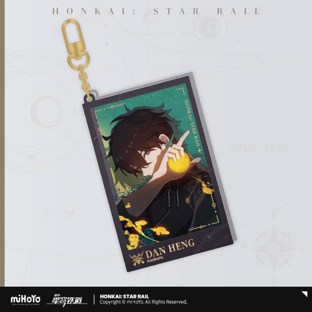 Honkai: Star Rail Countdown Departure Series Acrylic Keychain Dan Heng Glitter 9 cm Keyrings
