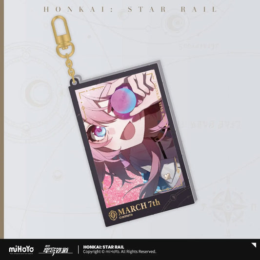 Honkai: Star Rail Countdown Departure Series Acrylic Keychain March 7th Glitter 9 cm