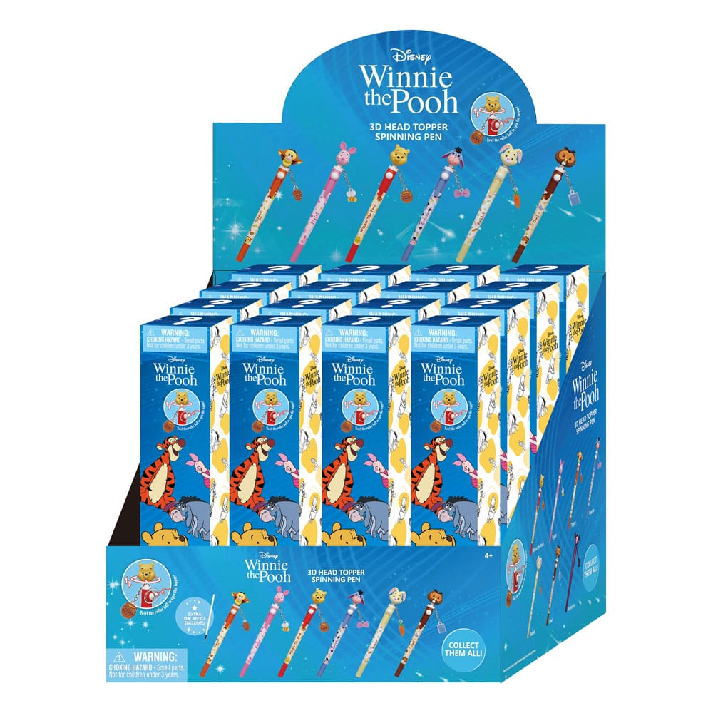 Winnie-the-Pooh 3D Head Topper Spinning Pen Stationery