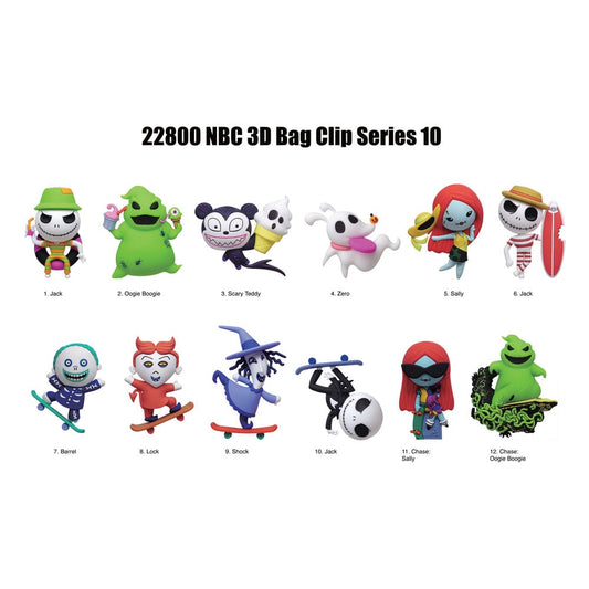 The Nightmare Before Christmas PVC Bag Clips Series 10 Display (24)