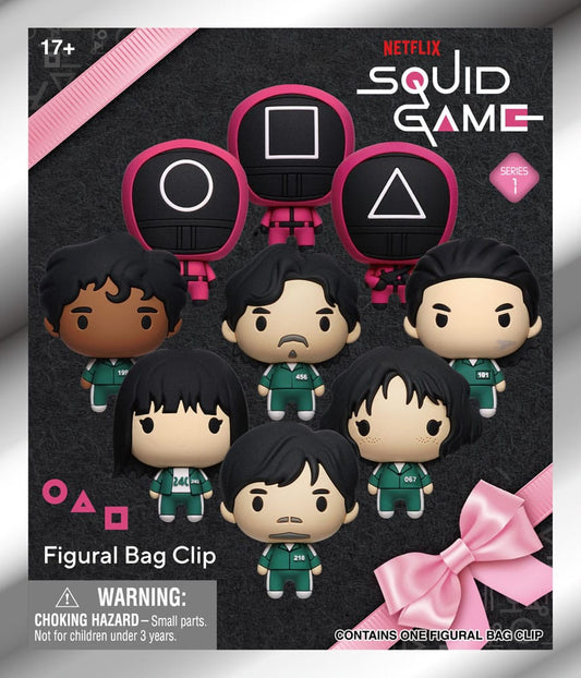 Squid Game 3D PVC Bag Clips Series 1 Display (24)