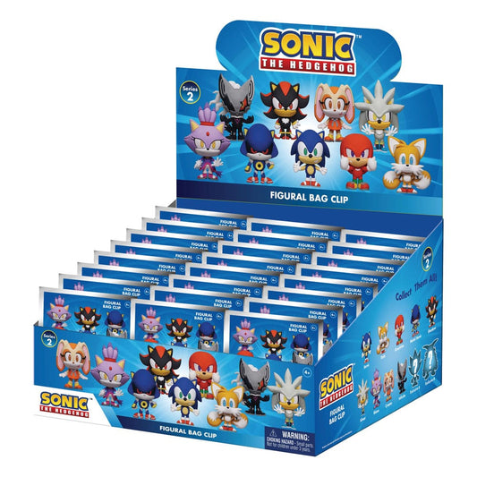Sonic - The Hedgehog 3D PVC Bag Clips Series 2 Display (24)