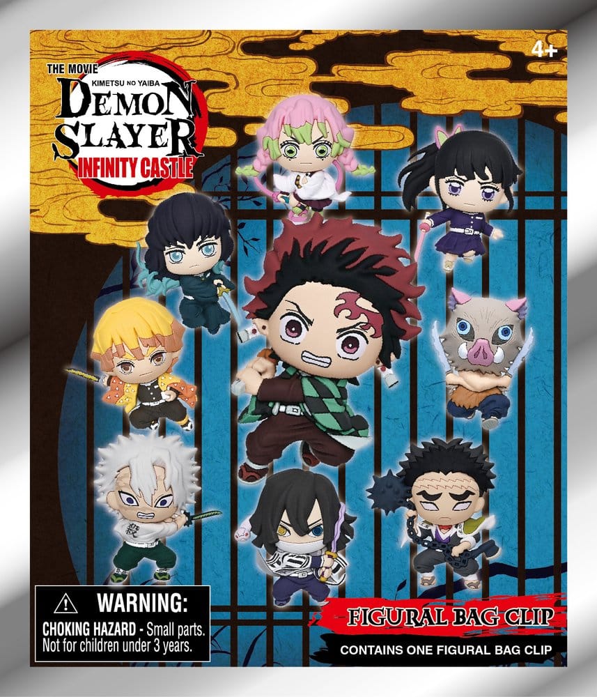 Demon Slayer 3D Foam Bag Clips Infinity Castle Serie 1 Display (24)