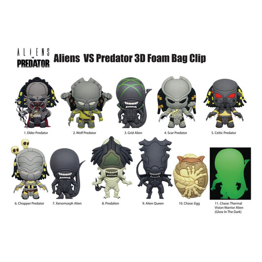 Alien vs. Predator 3D PVC Bag Clips Display (24)