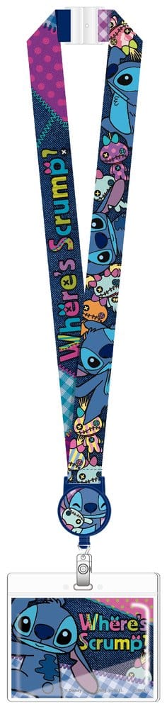 Lilo & Stitch Deluxe Lanyard with Card Holder Stitch Where's Scrump?