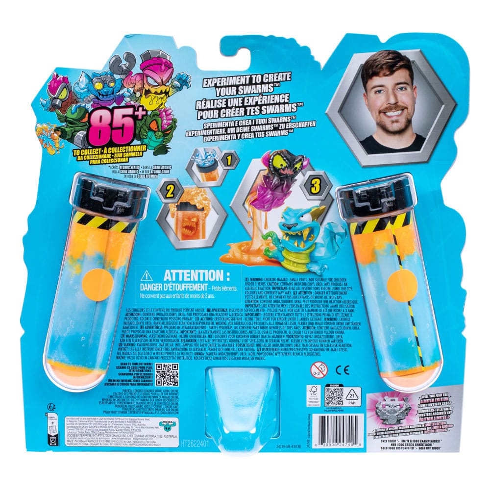 Mr. Beast Lab Swarms Mini Figures 12-pack Mega Lab 1 3 cm Assortment (4)