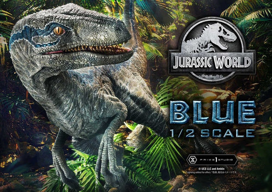 Jurassic World: Fallen Kingdom (Film) Legacy Museum Collection Statue 1/2 Blue 88 cm