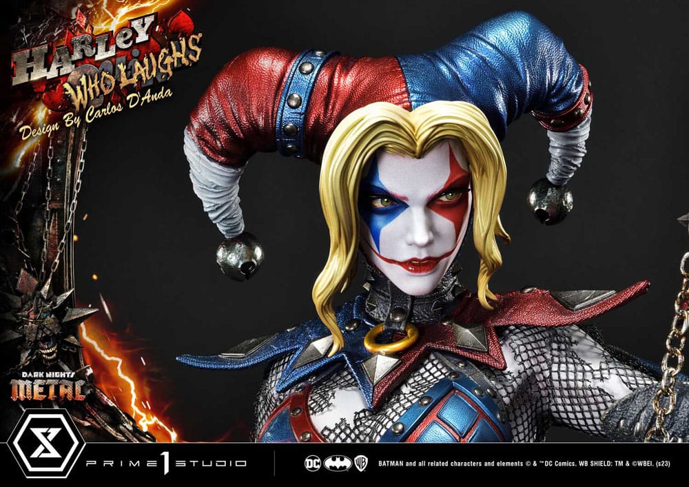 Dark Nights: Metal Museum Masterline Series Statue 1/3 Harley Quinn Who Laughs Concept Design by Caelos D`anda Deluxe