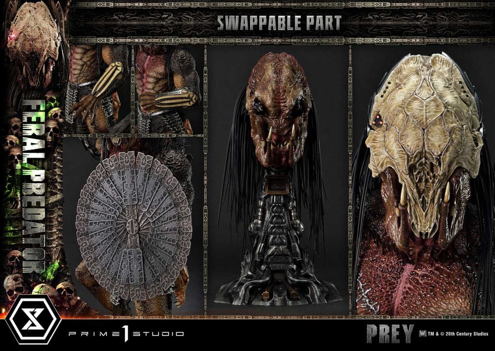 Prey (Movie) Museum Masterline Series Statue 1/3 Feral Predator 89 cm Statues