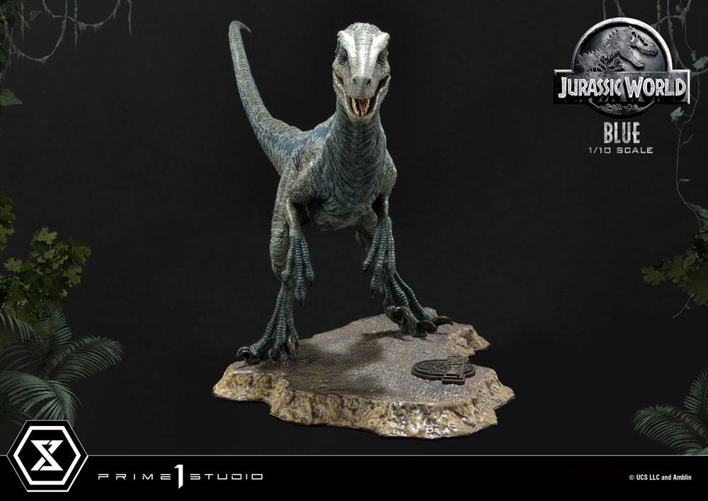 Jurassic World: Fallen Kingdom Prime Collectibles Statue 1/10 Blue (Open Mouth Version) 17 cm Statues