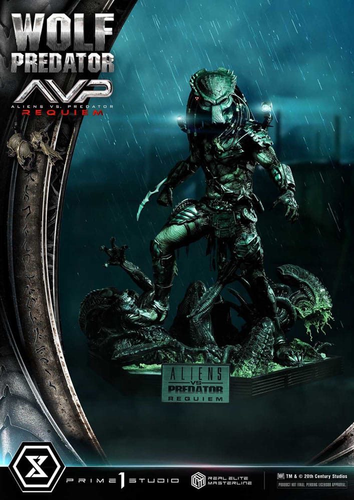 Alien vs. Predator Real Elite Masterline Series Statue 1/3 Requiem Wolf Predator 95 cm Statues