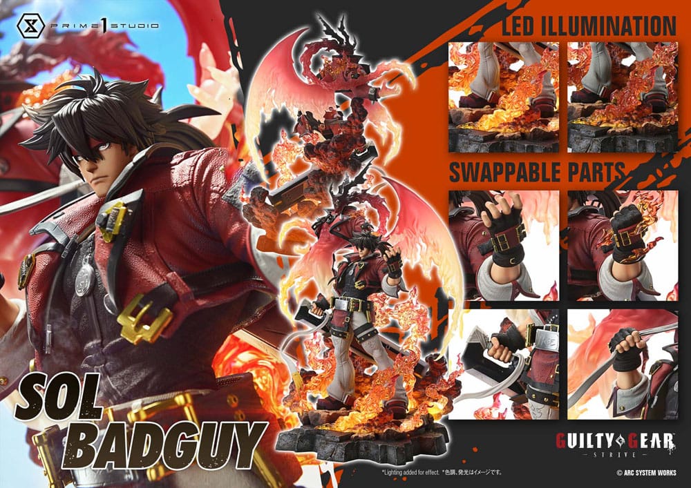 Guilty Gear Strive Ultimate Premium Masterline Series Statue 1/4 Sol Badguy Version 82 cm