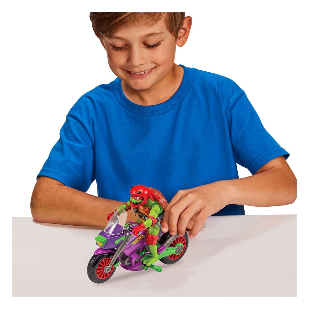 Tales of the Teenage Mutant Ninja Turtles Action Figure with Vehicle Raphael & Purple Dragon 12 cm Action figures