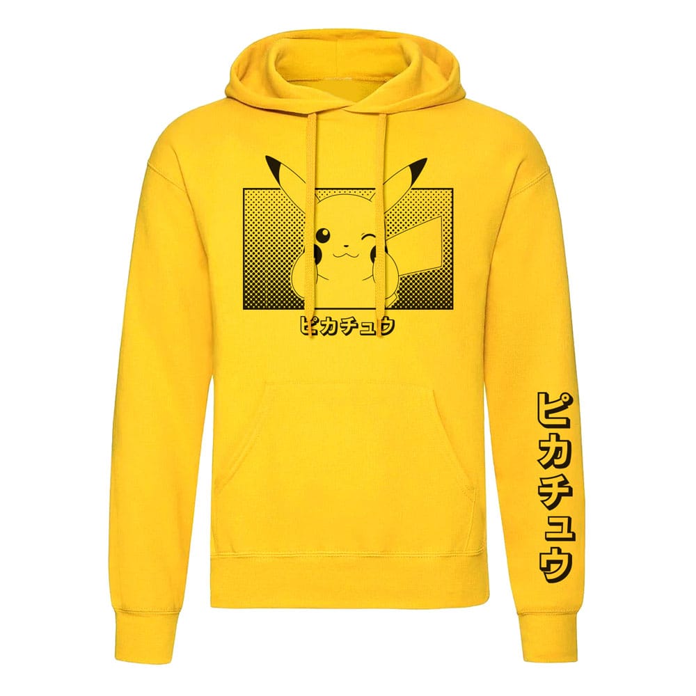 Pokemon Hooded Sweater Pikachu Katakana Sweaters